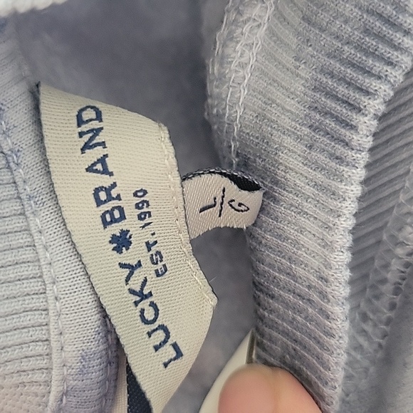 Lucky BRAND Boyfriend Crew Neck Sweatshirt L - Picture 4 of 8